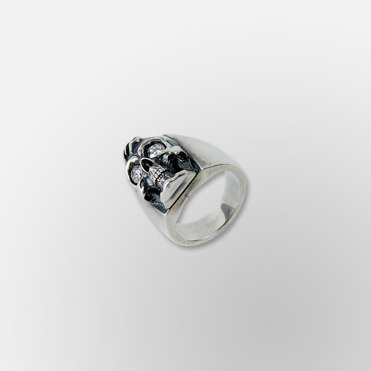 HP Power Skull in Real Silver / Diamonds- Ring