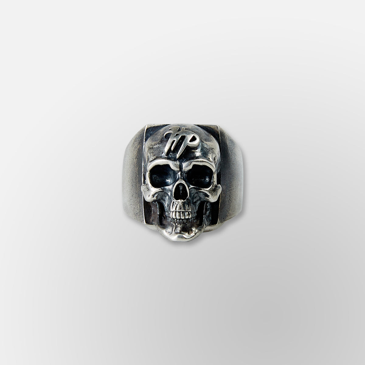 HP Power Skull in Real Silver- Ring