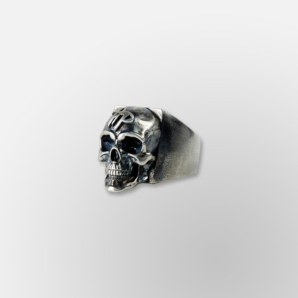 HP Power Skull in Real Silver- Ring