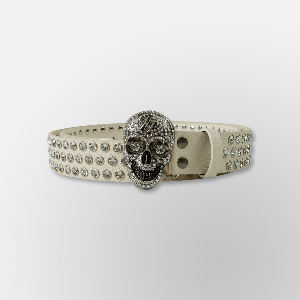 White Skull Belt