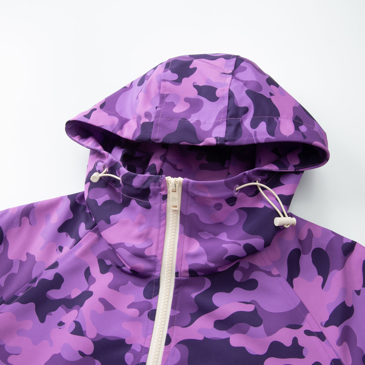 Lightening Camo Hooded Track Jacket - Purple