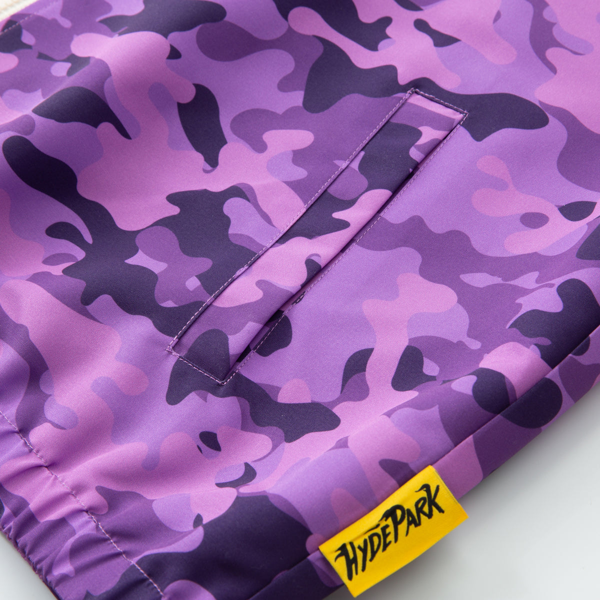 Lightening Camo Hooded Track Jacket - Purple
