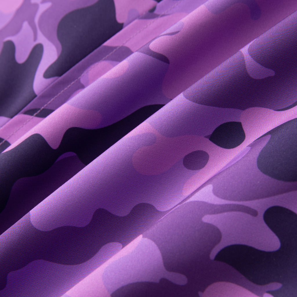 Lightening Camo Hooded Track Jacket - Purple