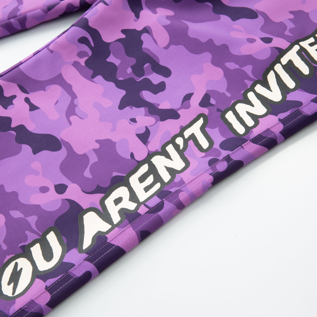Lightening Camo Track pant - Purple