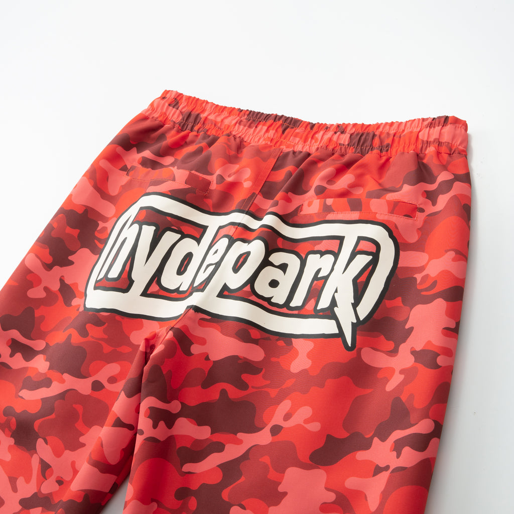 Lightening Camo Track pant - Red