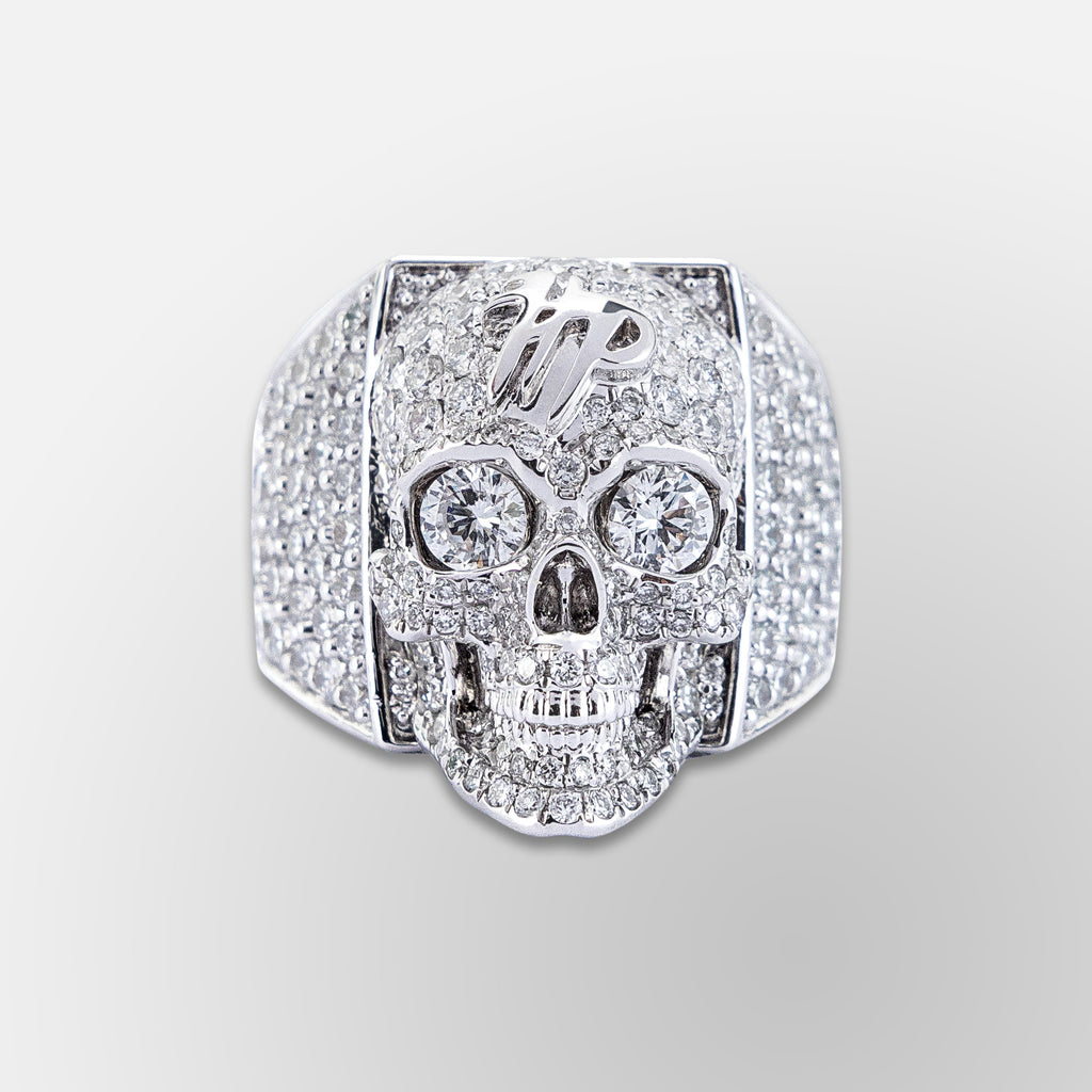 Skull Ring - Full Diamond & Gold