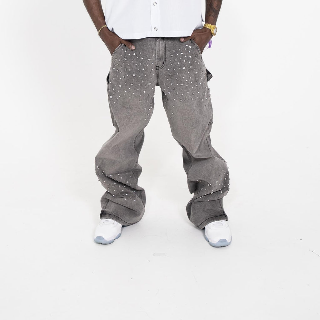 Jewels Denim Work Pants - Black