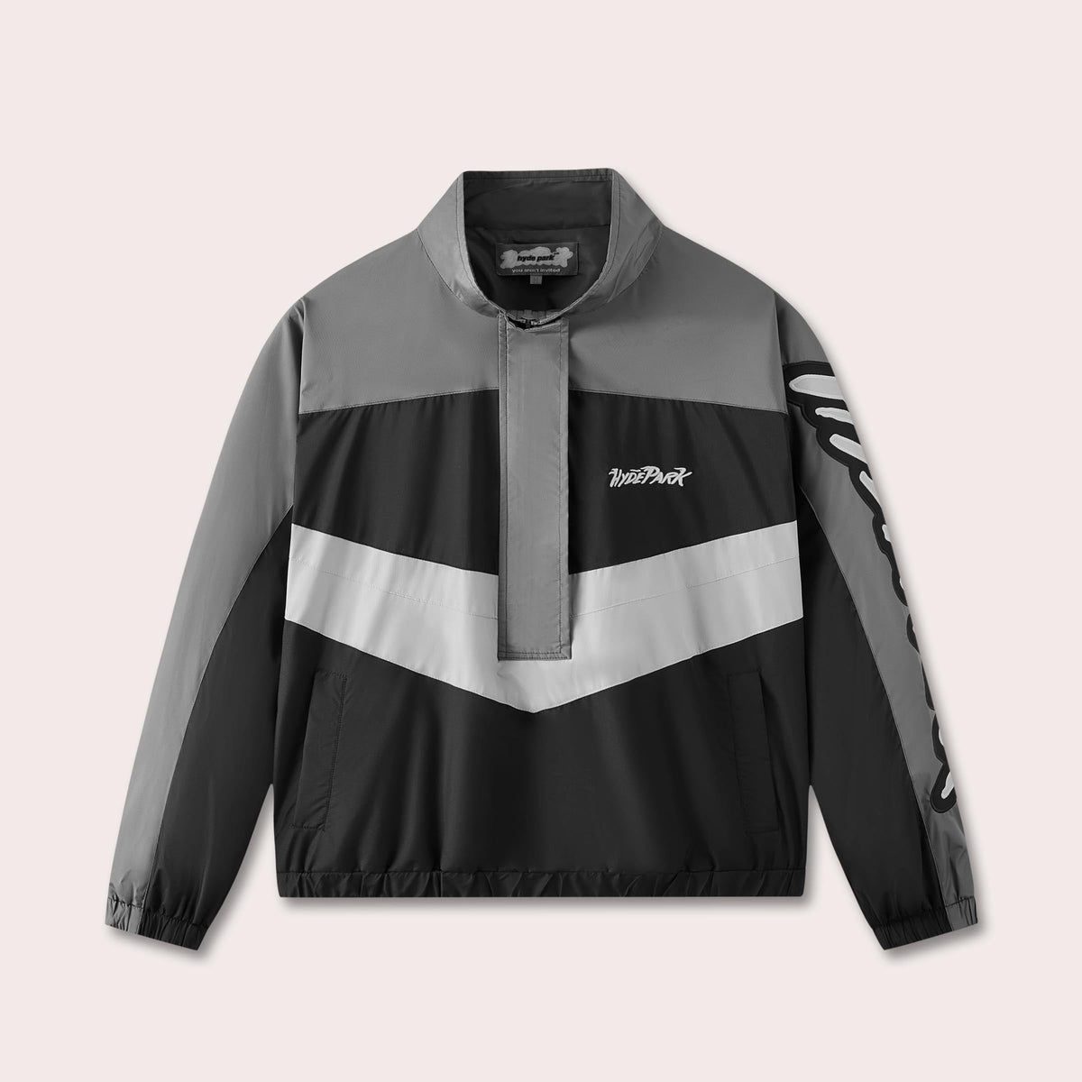 Street Team Windbreaker Jacket - Black