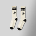 Wavy Sock - Cream & Black