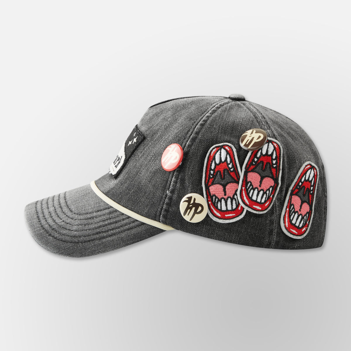 Ciggy Cig Denim Cap - BLK