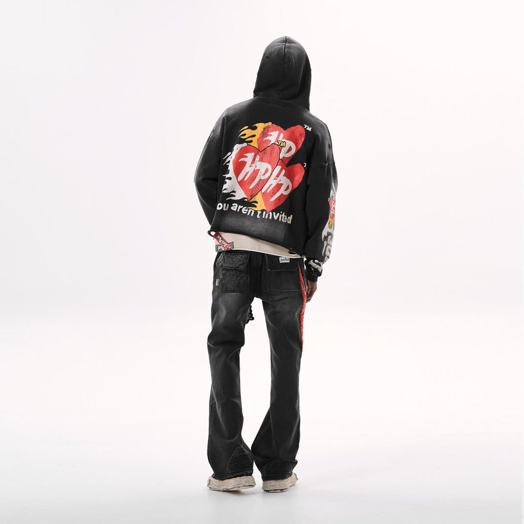 Easy Does It Hoodie - Black/Red