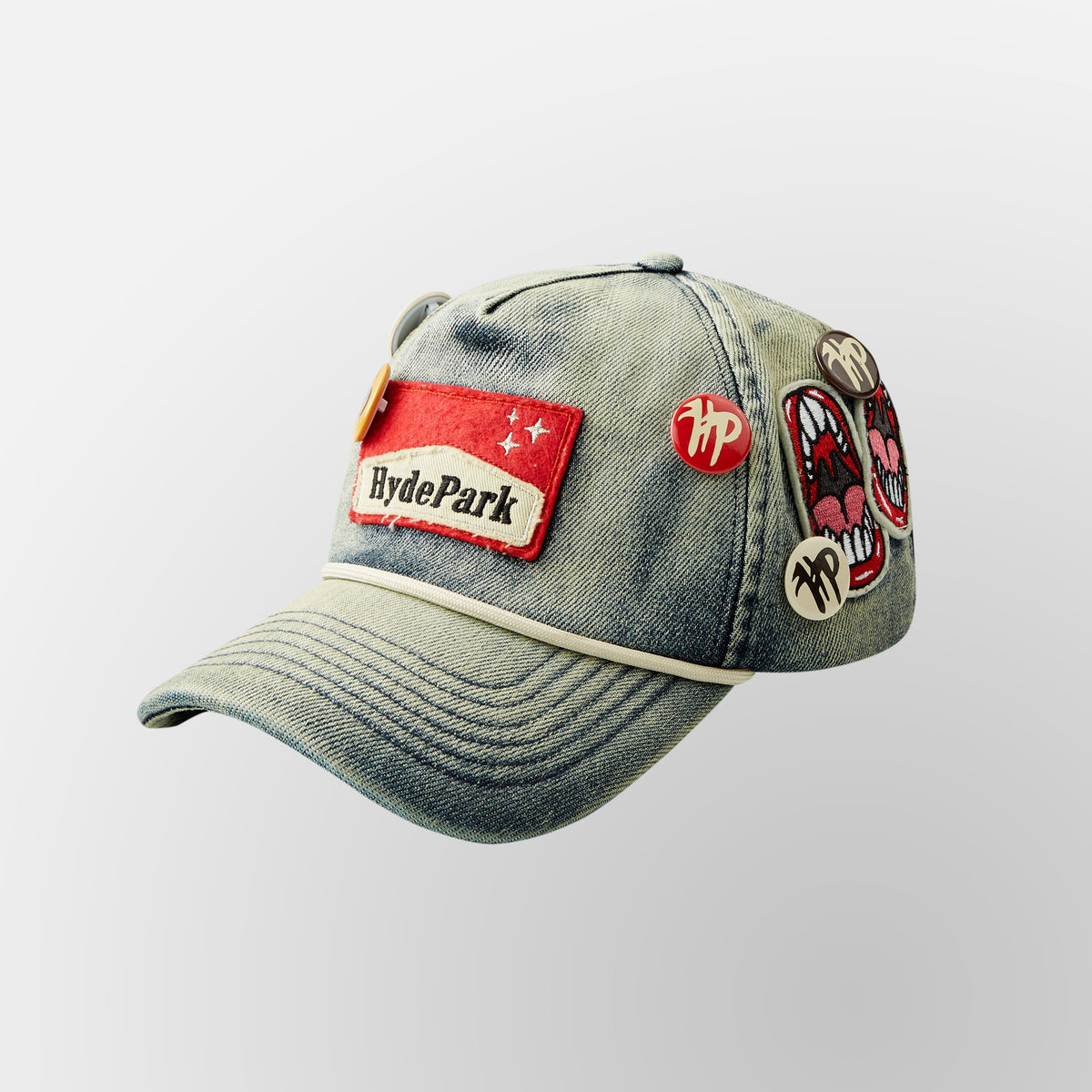 Ciggy Cig Denim Cap - Blue