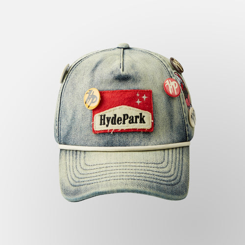 Ciggy Cig Denim Cap - Blue