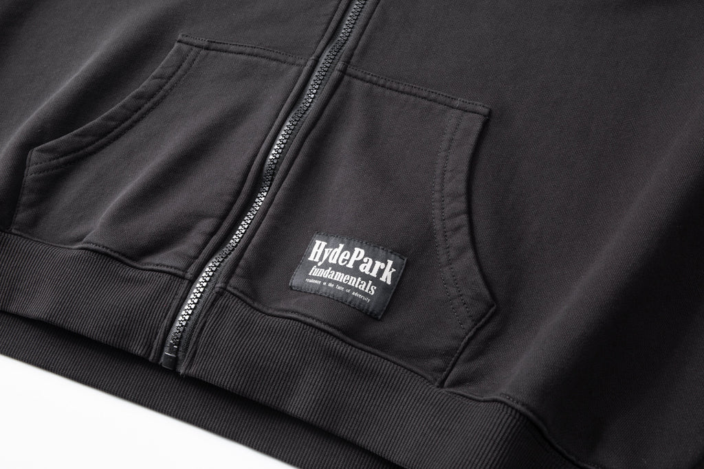 Women’s Crop Zip Hoodie - Black