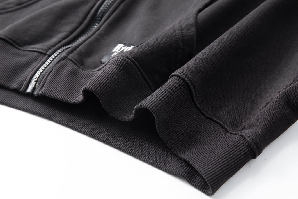 Women’s Crop Zip Hoodie - Black