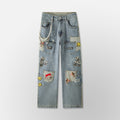 Pockets Everywhere Denim Pant - Blue