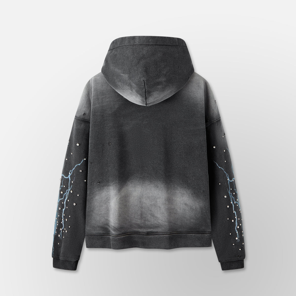 Grayskull- Throw Back- Full ZIP Hoodie- Black