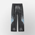 Grayskull- Throw Back- Wide Leg Jogger- Black