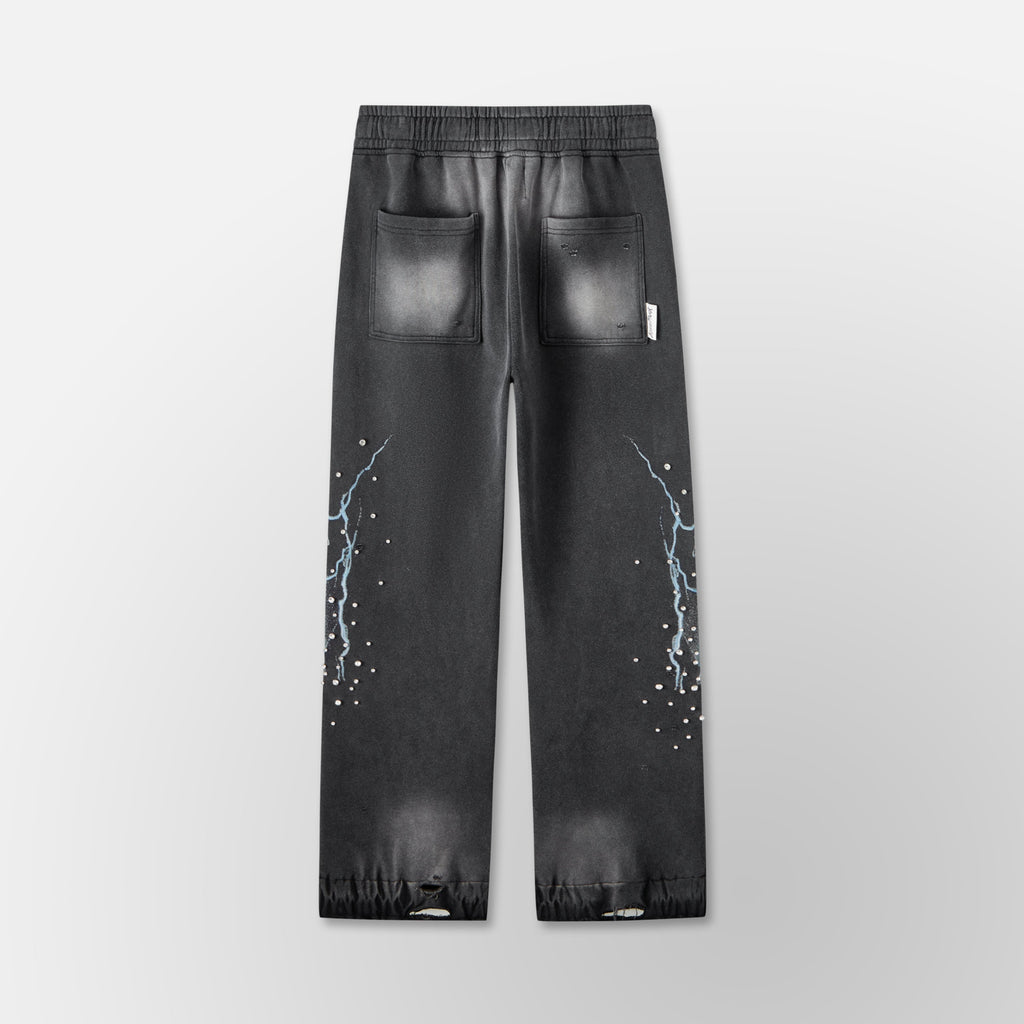 Grayskull- Throw Back- Wide Leg Jogger- Black
