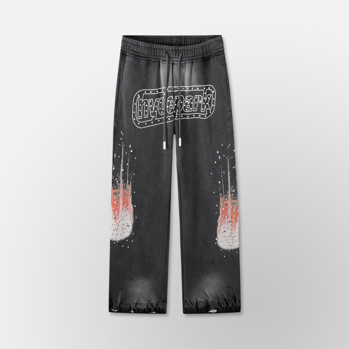Divine Awakening- Throw Back- Wide Leg Jogger- Black