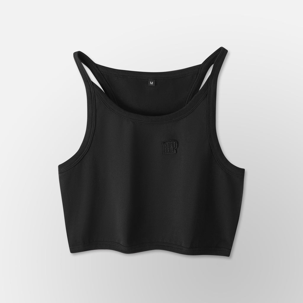 Women’s Crop Tank Top - Black