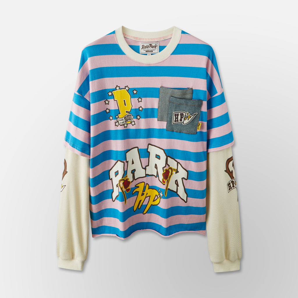 School of Hard Parks Crew - Blue/Pink