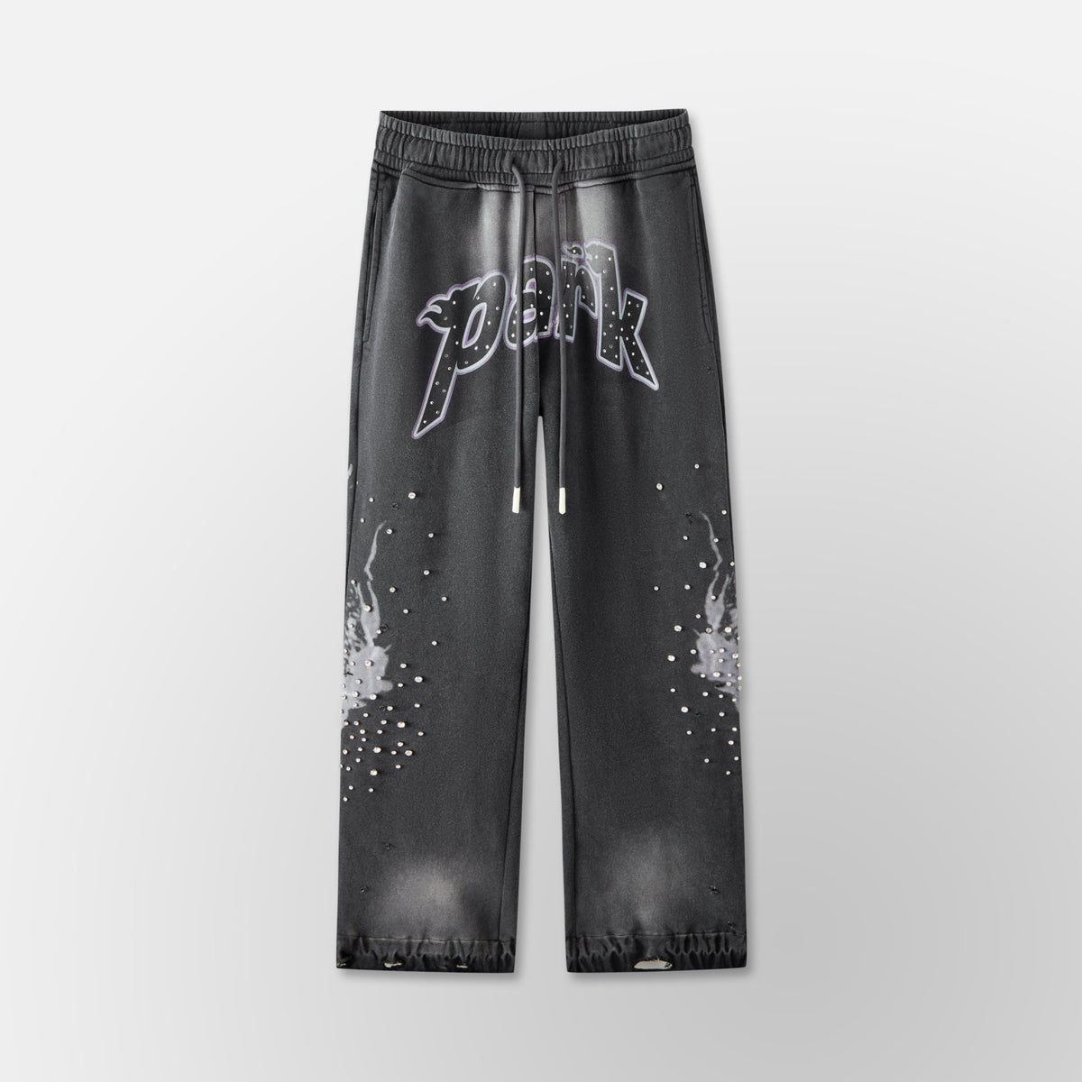 Electric Panther- Throw Back- Wide Leg Jogger- Black