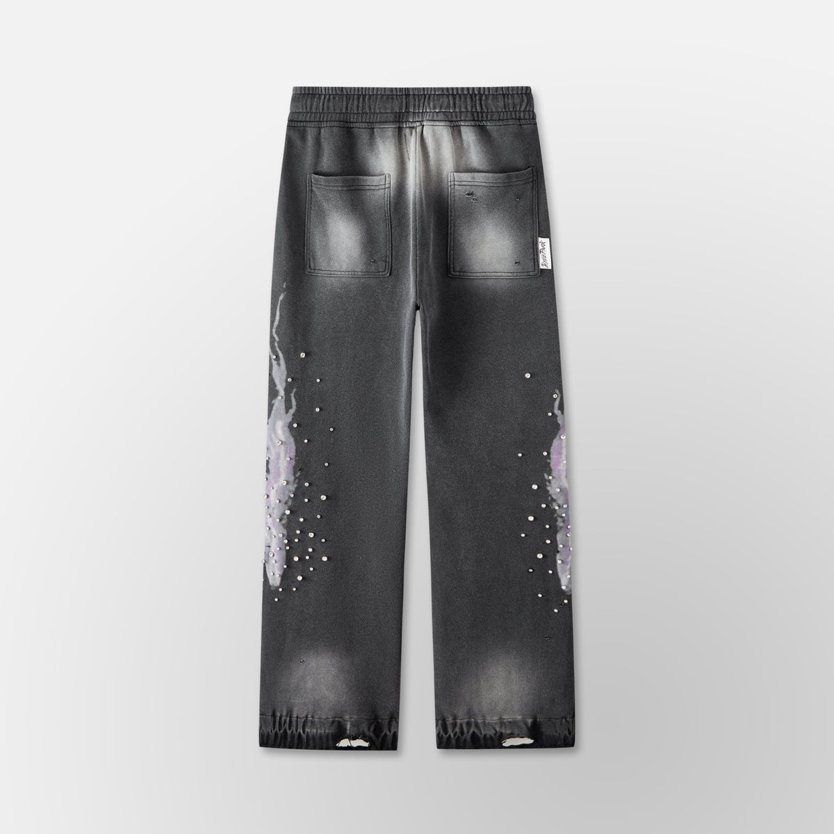 Electric Panther- Throw Back- Wide Leg Jogger- Black