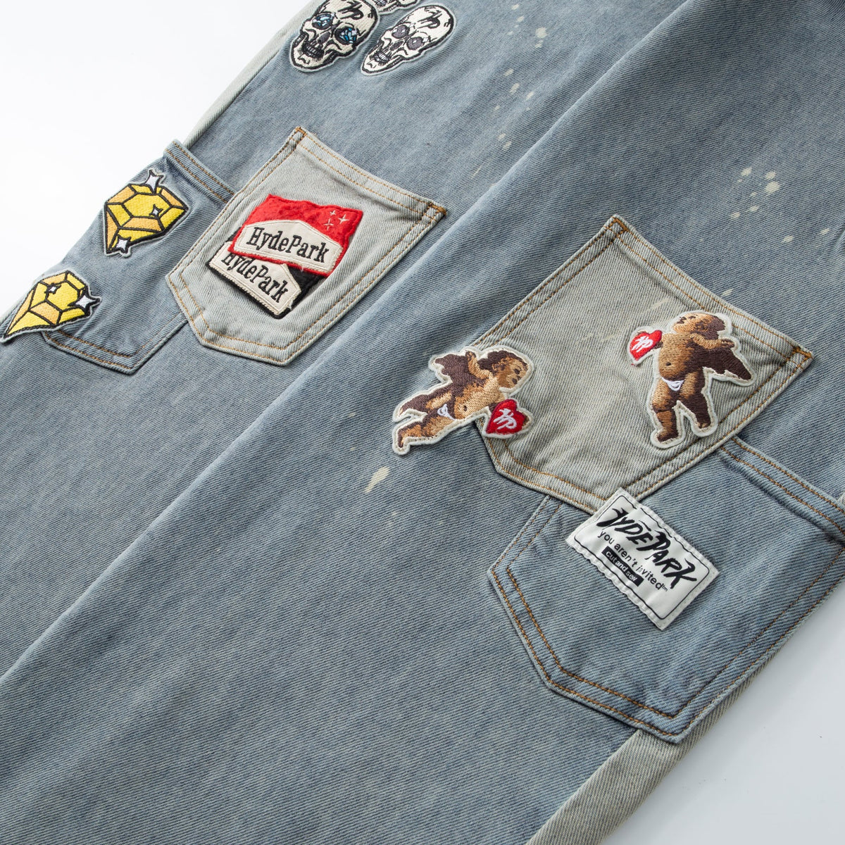 Pockets Everywhere Denim Pant - Blue