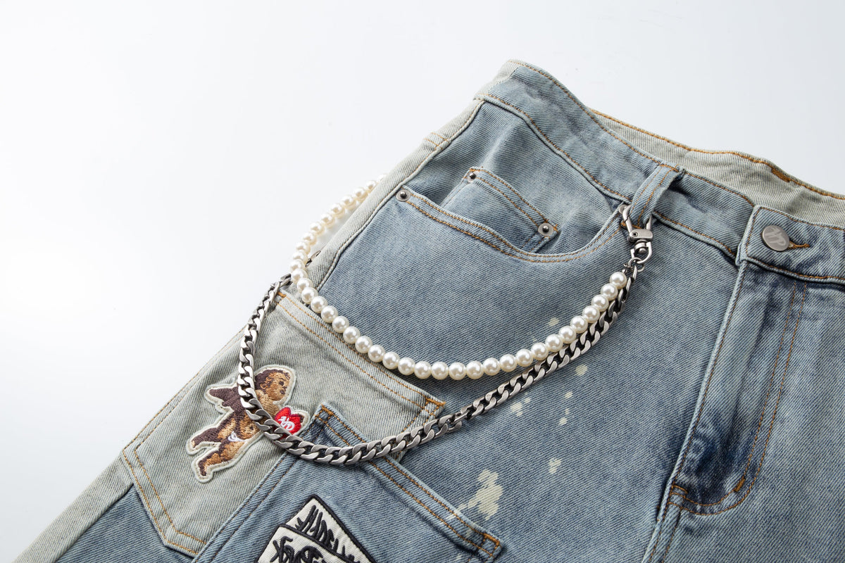 Pockets Everywhere Denim Pant - Blue