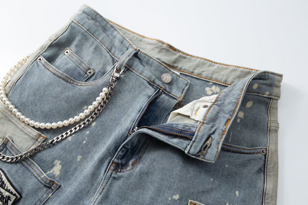 Pockets Everywhere Denim Pant - Blue