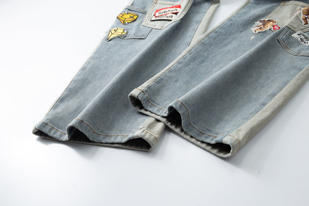 Pockets Everywhere Denim Pant - Blue