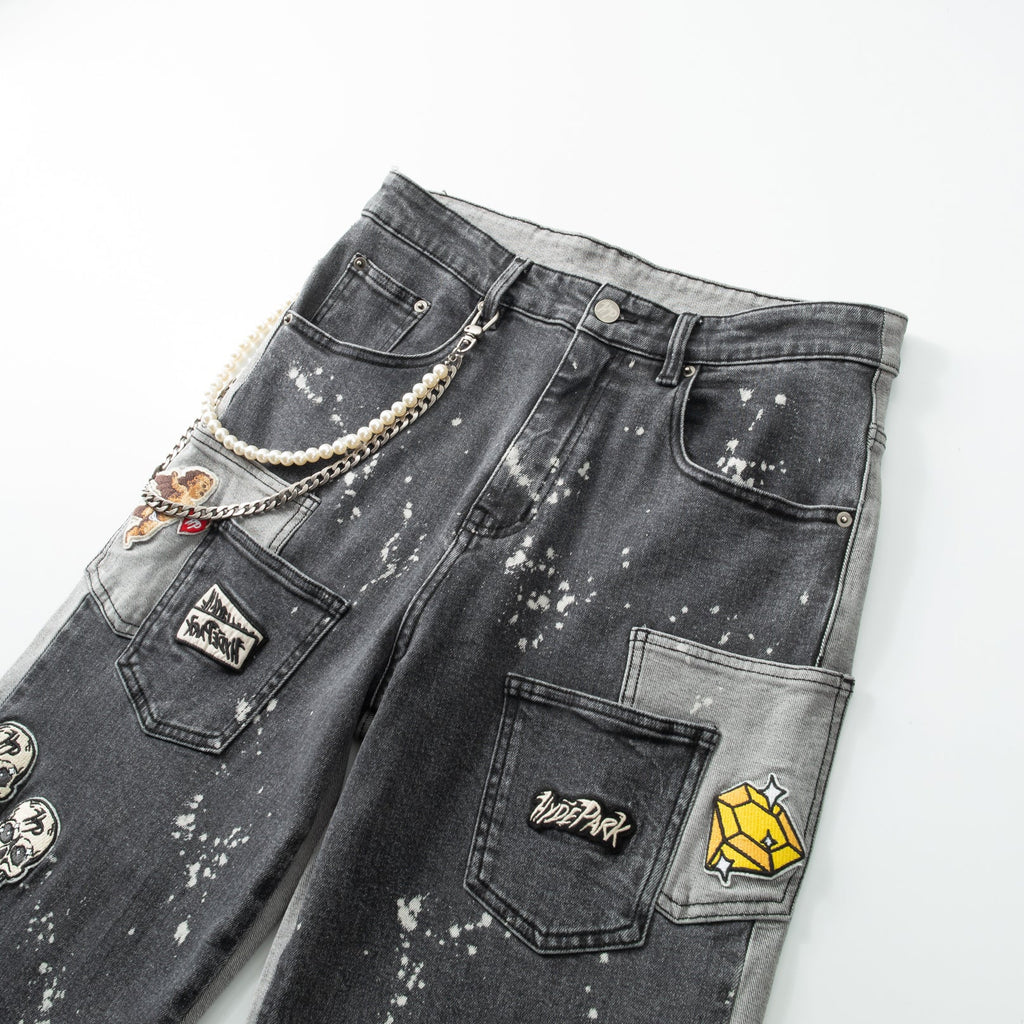 Pockets Everywhere Denim Pant - Black