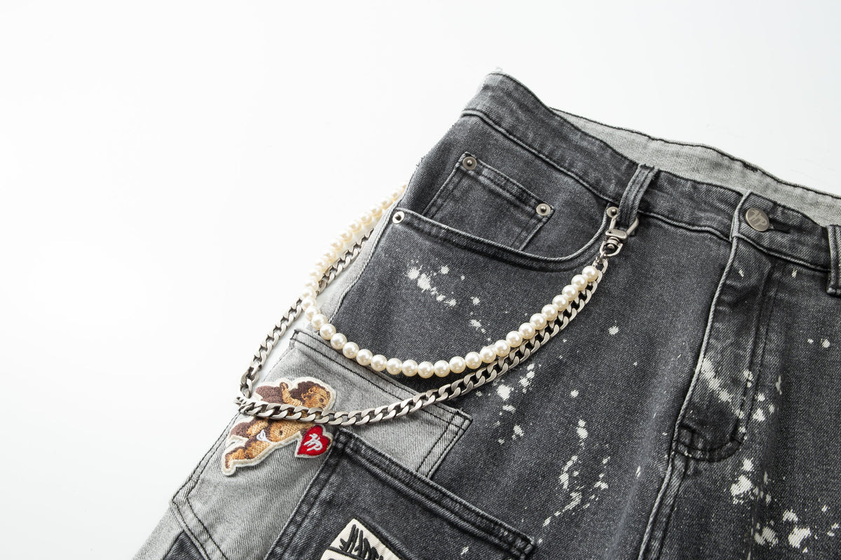 Pockets Everywhere Denim Pant - Black