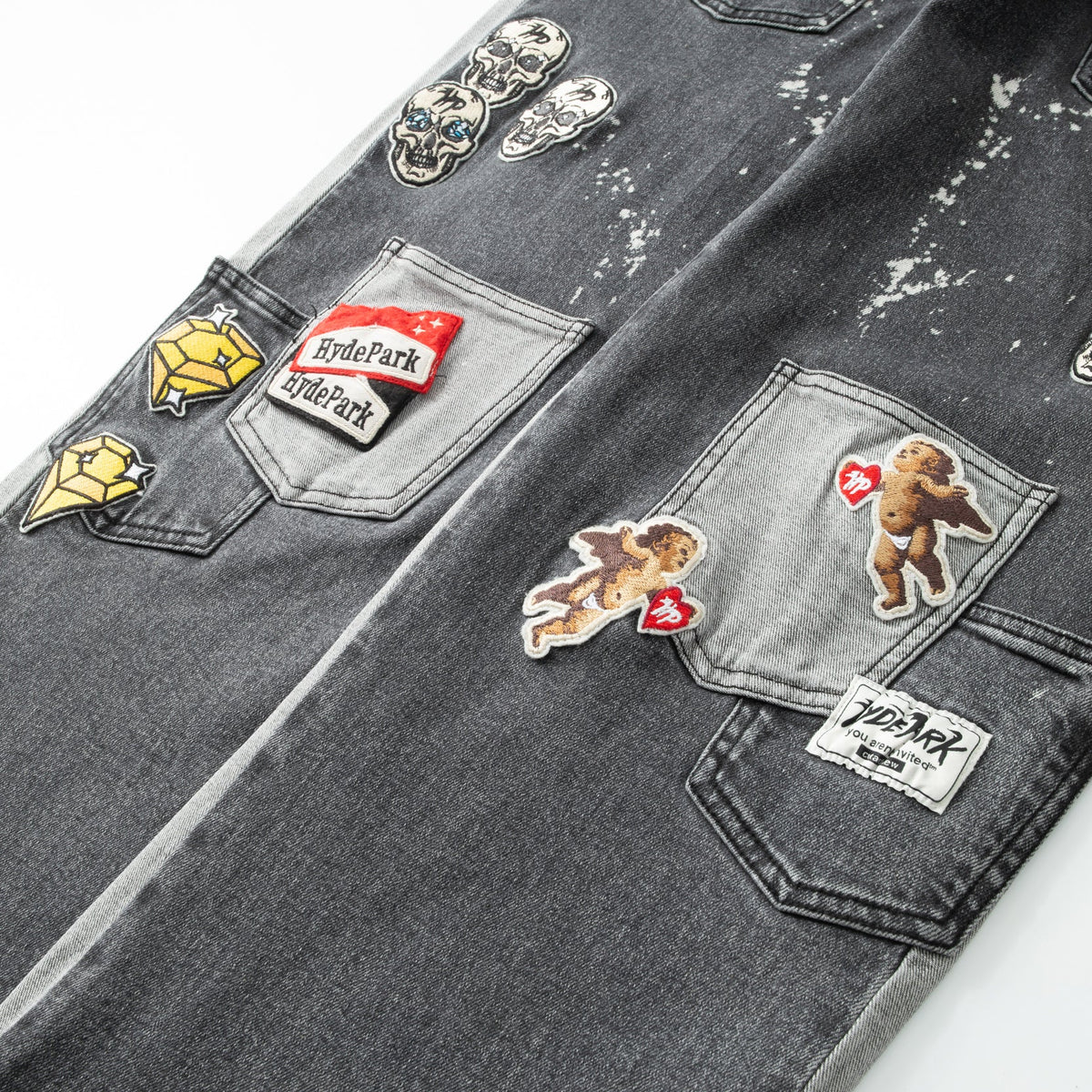 Pockets Everywhere Denim Pant - Black