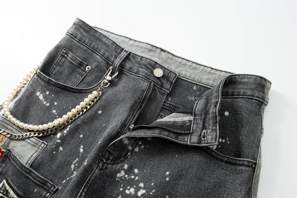 Pockets Everywhere Denim Pant - Black