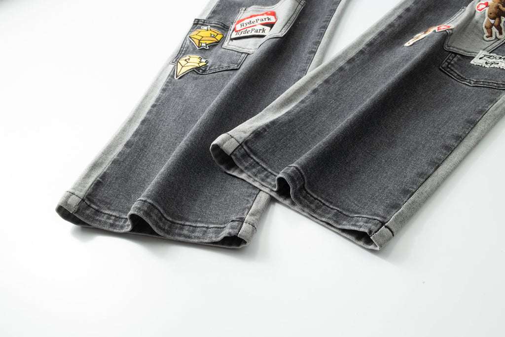 Pockets Everywhere Denim Pant - Black