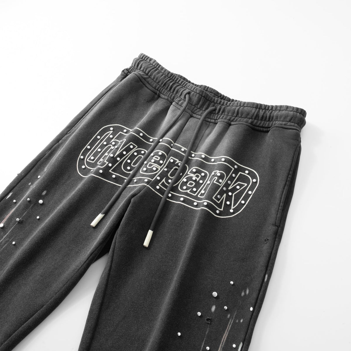 Divine Awakening- Throw Back- Wide Leg Jogger- Black