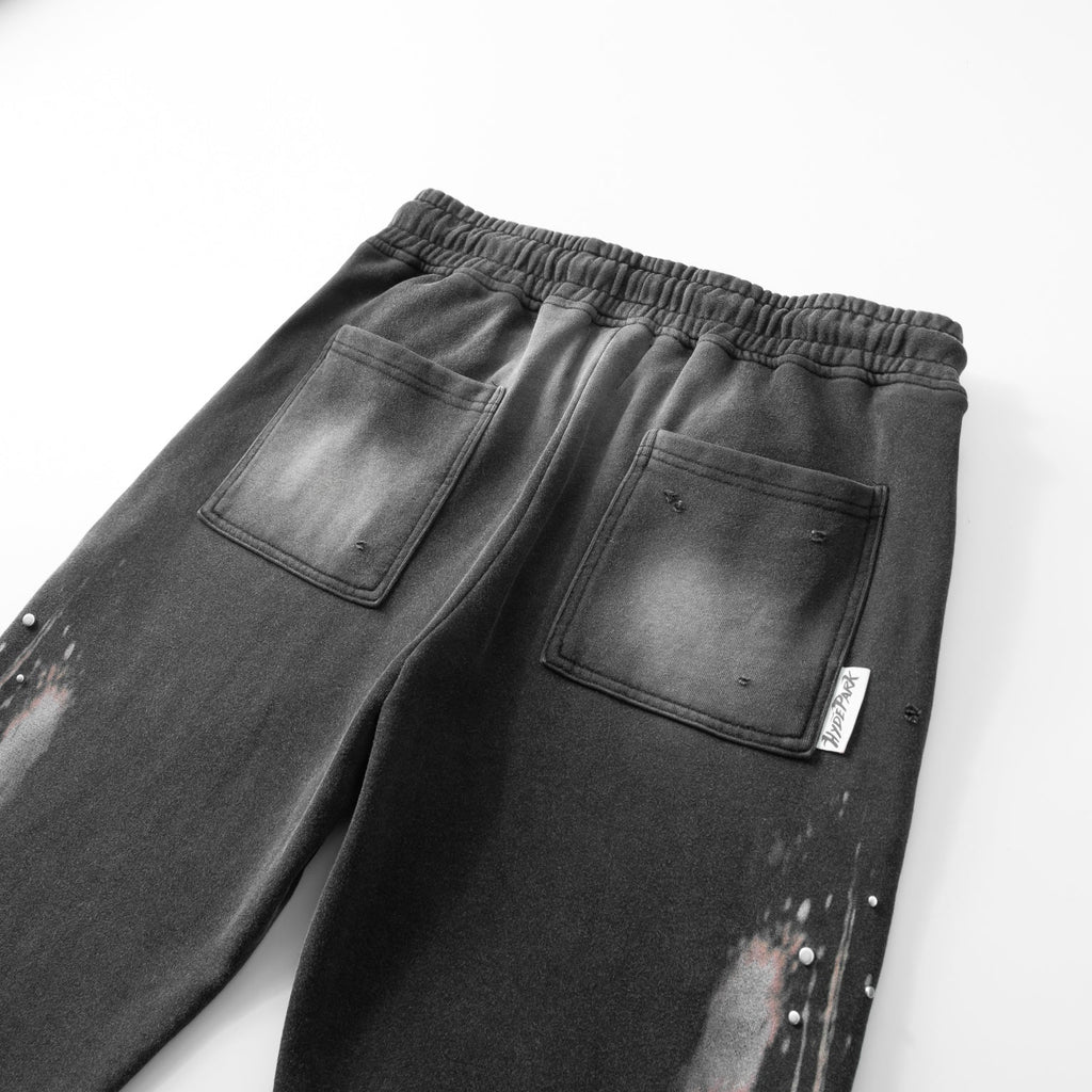 Divine Awakening- Throw Back- Wide Leg Jogger- Black
