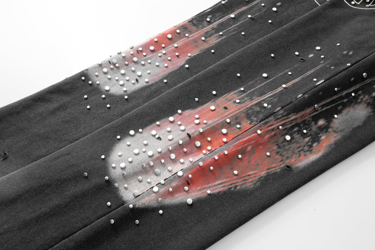 Divine Awakening- Throw Back- Wide Leg Jogger- Black