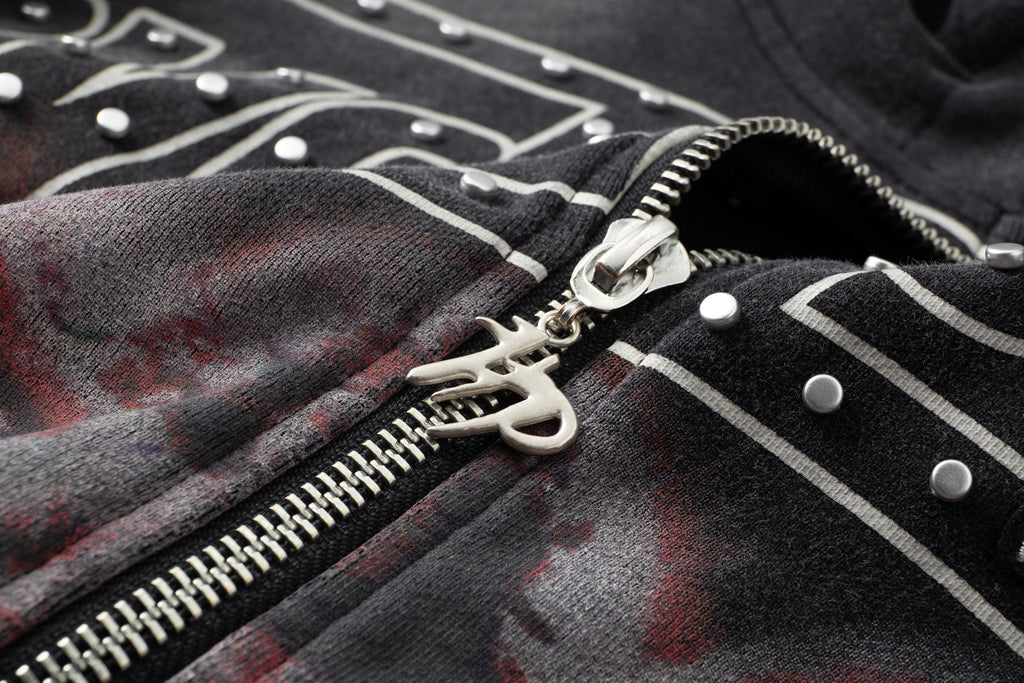 Divine Awakening- Throw Back- Full ZIP Hoodie- Black