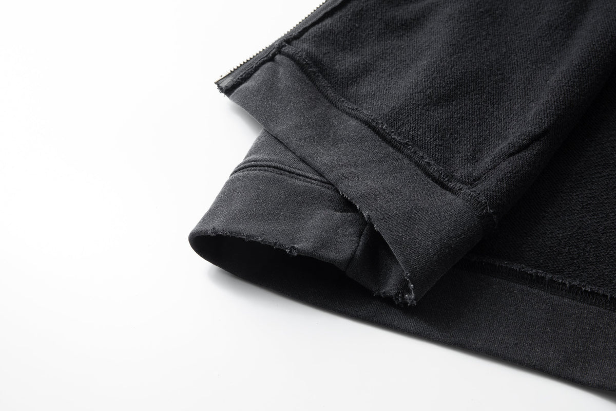 Divine Awakening- Throw Back- Full ZIP Hoodie- Black