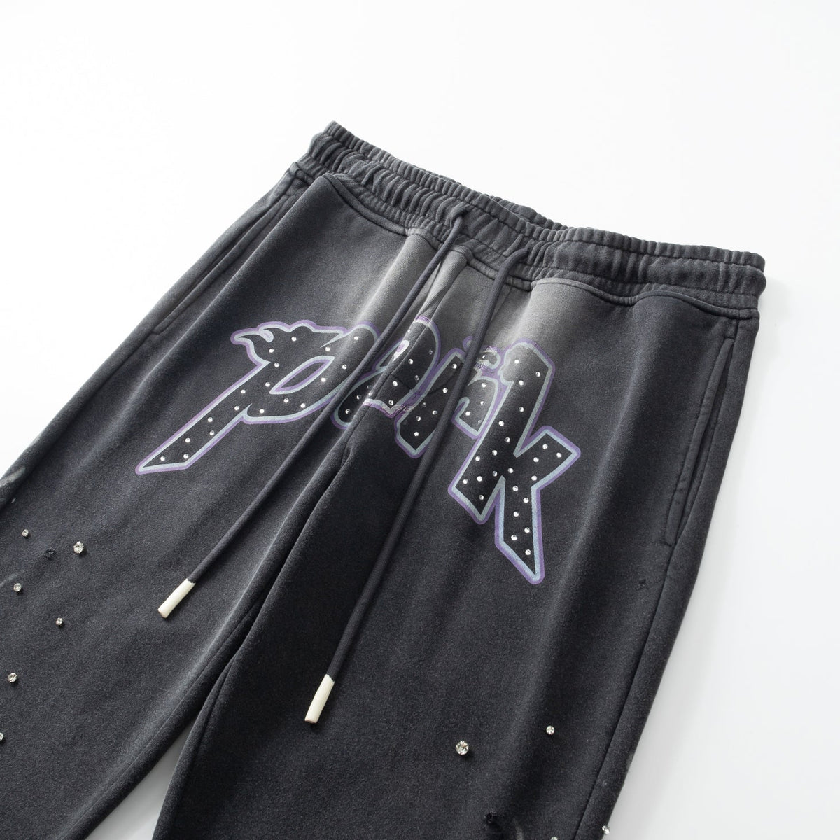 Electric Panther- Throw Back- Wide Leg Jogger- Black