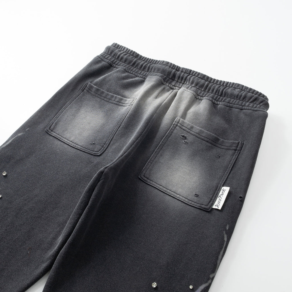 Electric Panther- Throw Back- Wide Leg Jogger- Black