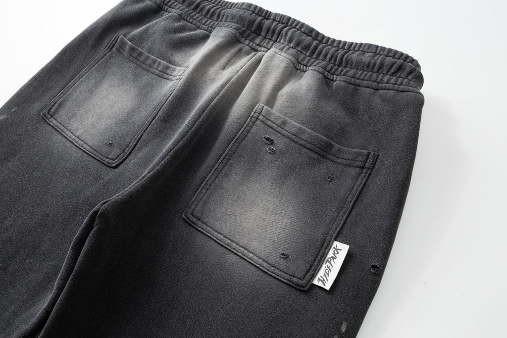Electric Panther- Throw Back- Wide Leg Jogger- Black