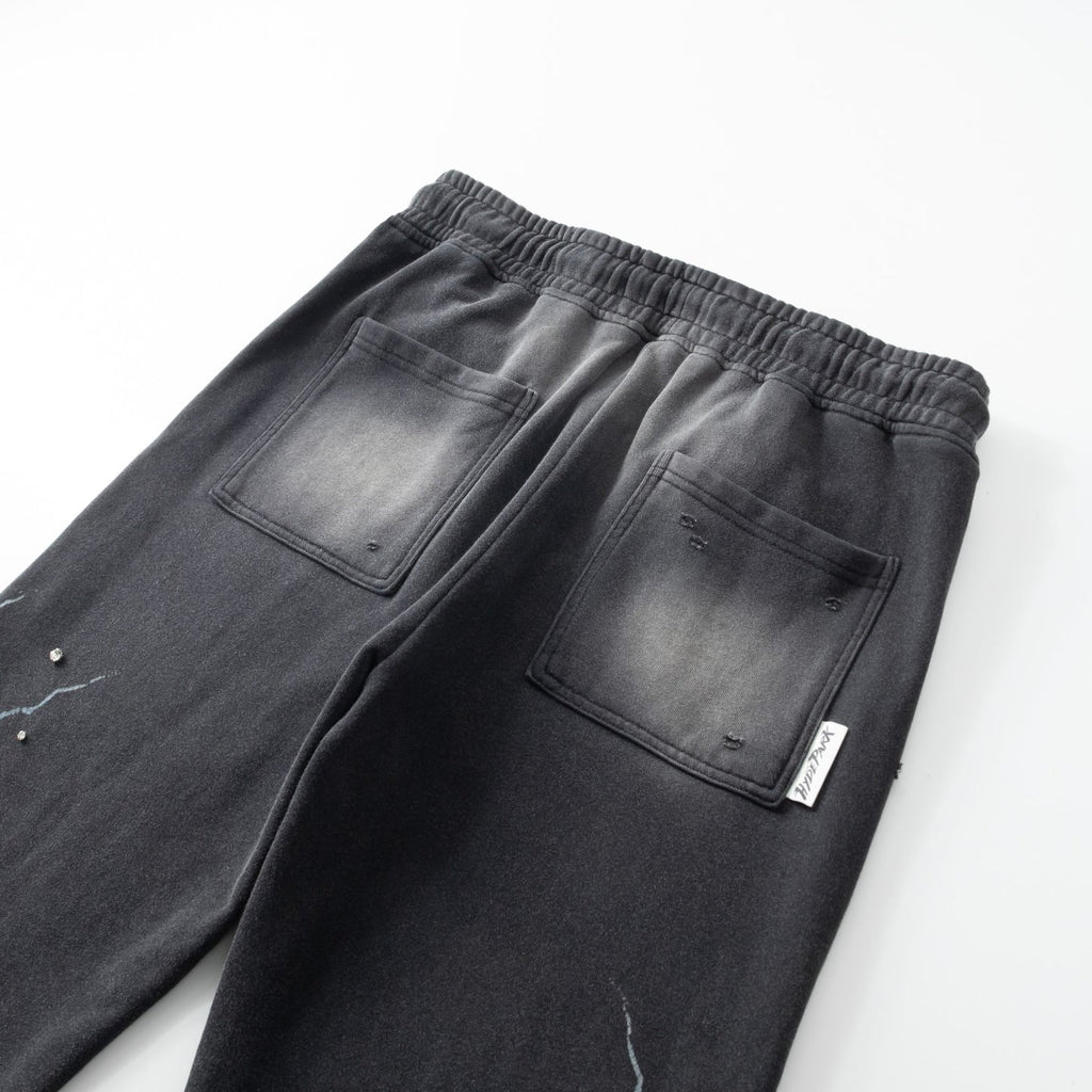 Grayskull- Throw Back- Wide Leg Jogger- Black