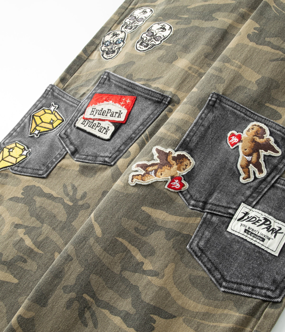 Pockets Everywhere Camo/Denim - Green Camo