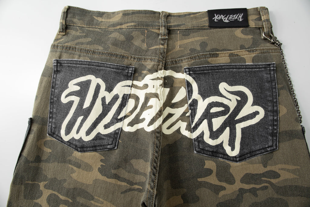 Pockets Everywhere Camo/Denim - Green Camo