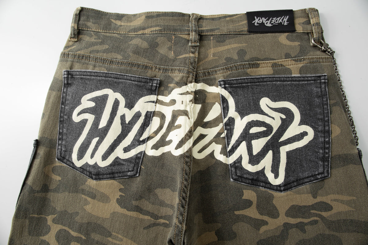 Pockets Everywhere Camo/Denim - Green Camo