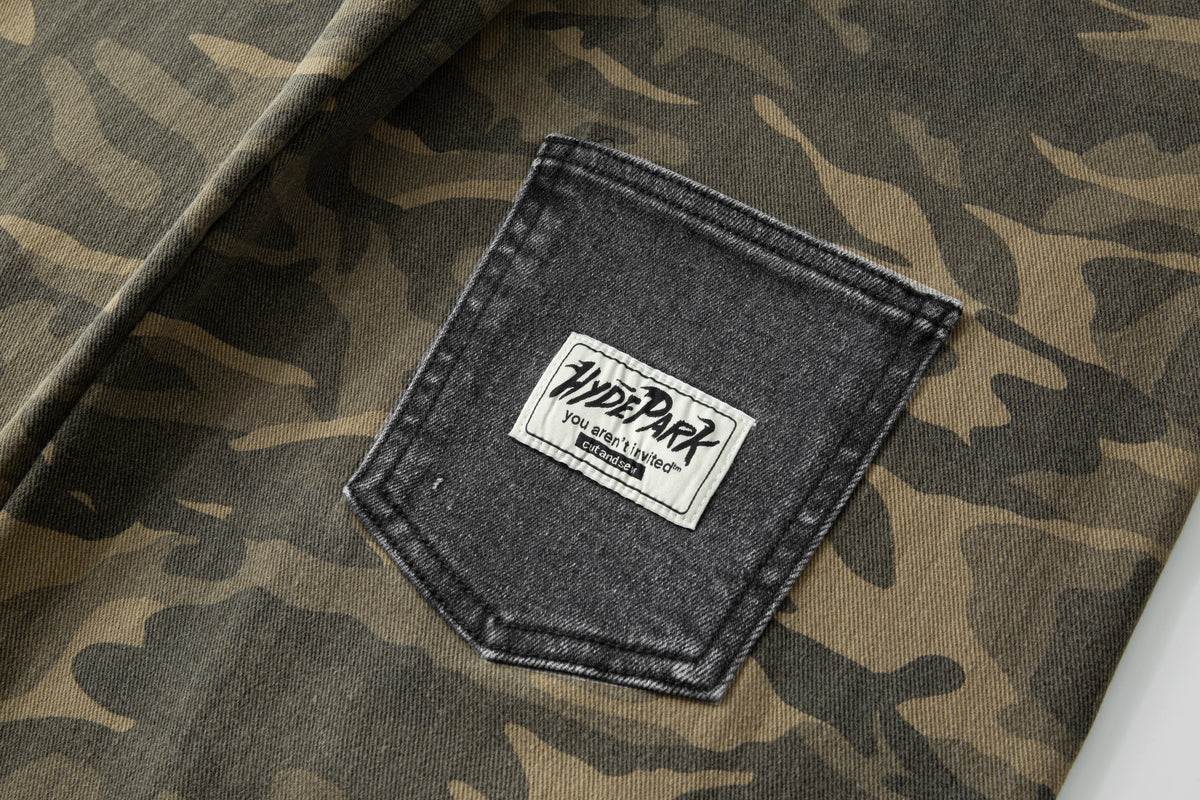 Pockets Everywhere Camo/Denim - Green Camo